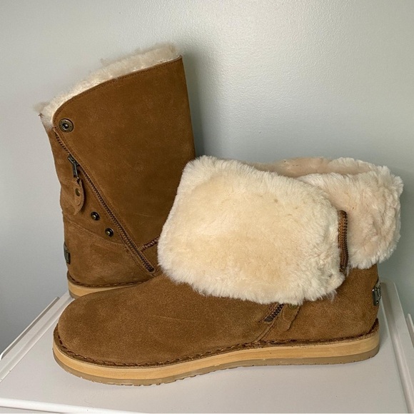 Cloud Nine Shoes - Cloud Nine Trixe Wheat Sheepskin Winter Boots